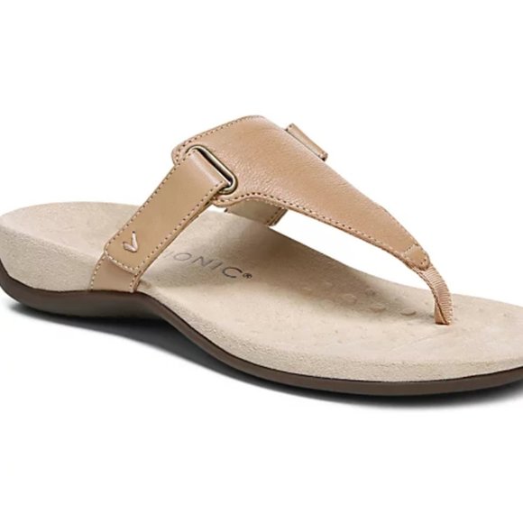 Vionic Shoes - Vionic Wanda Women's Leather T-Strap Supportive Sandal (WIDE)
